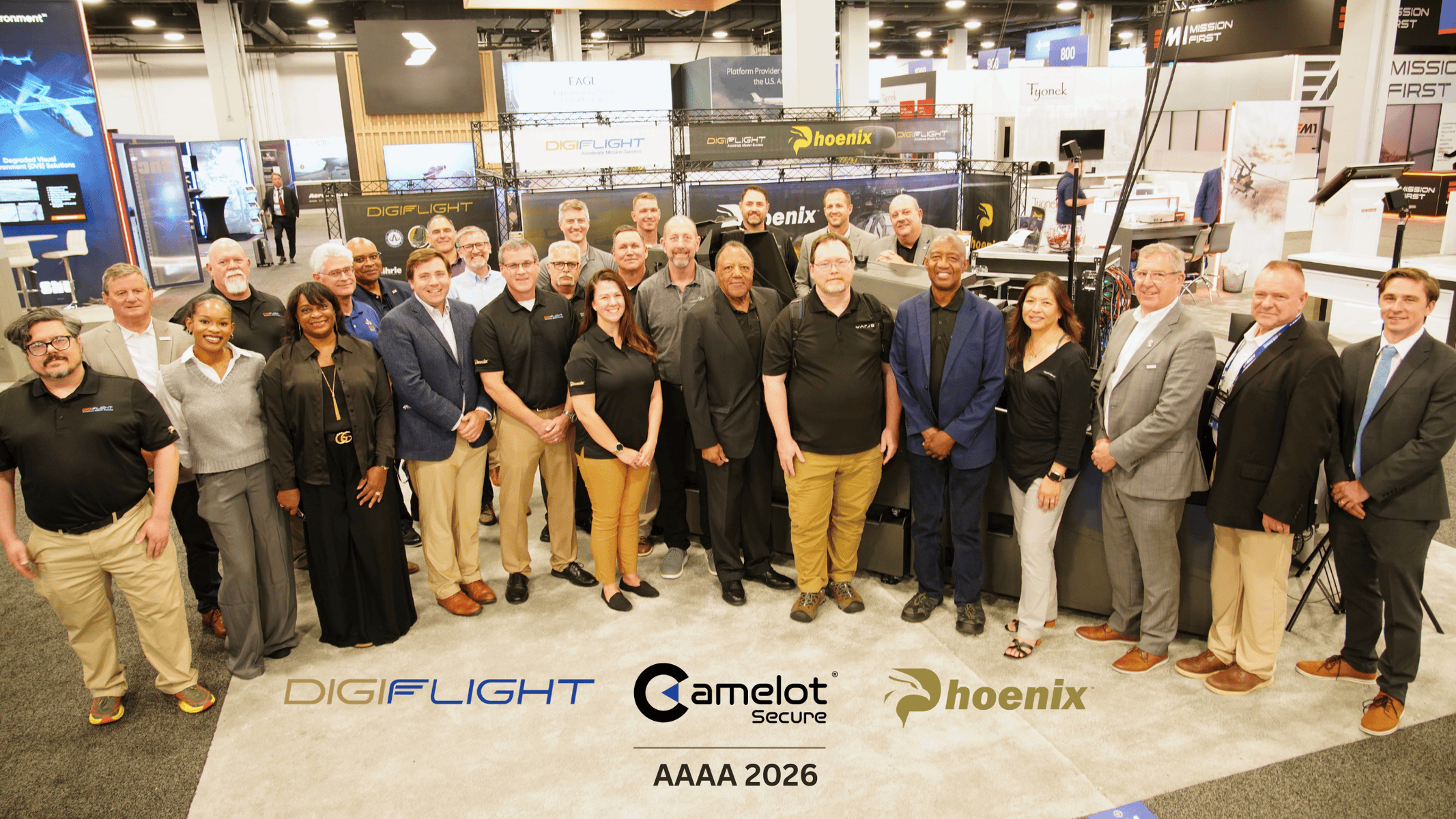 DigiFlight, Camelot Secure, and Phoenix team at AAAA 2026